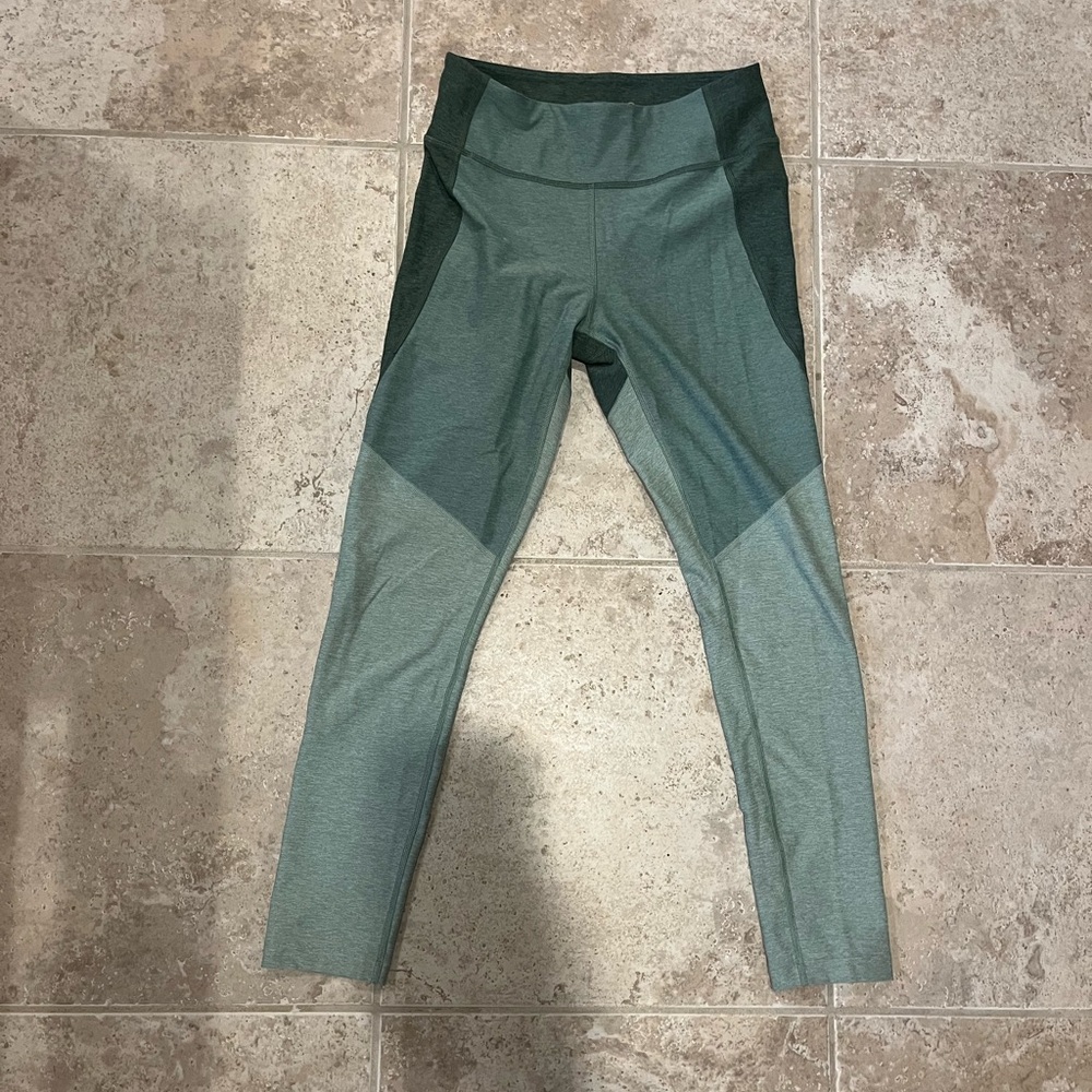 OUTDOOR VOICES LEGGINGS - Cactus Green Tri-Color 7/8 Length
